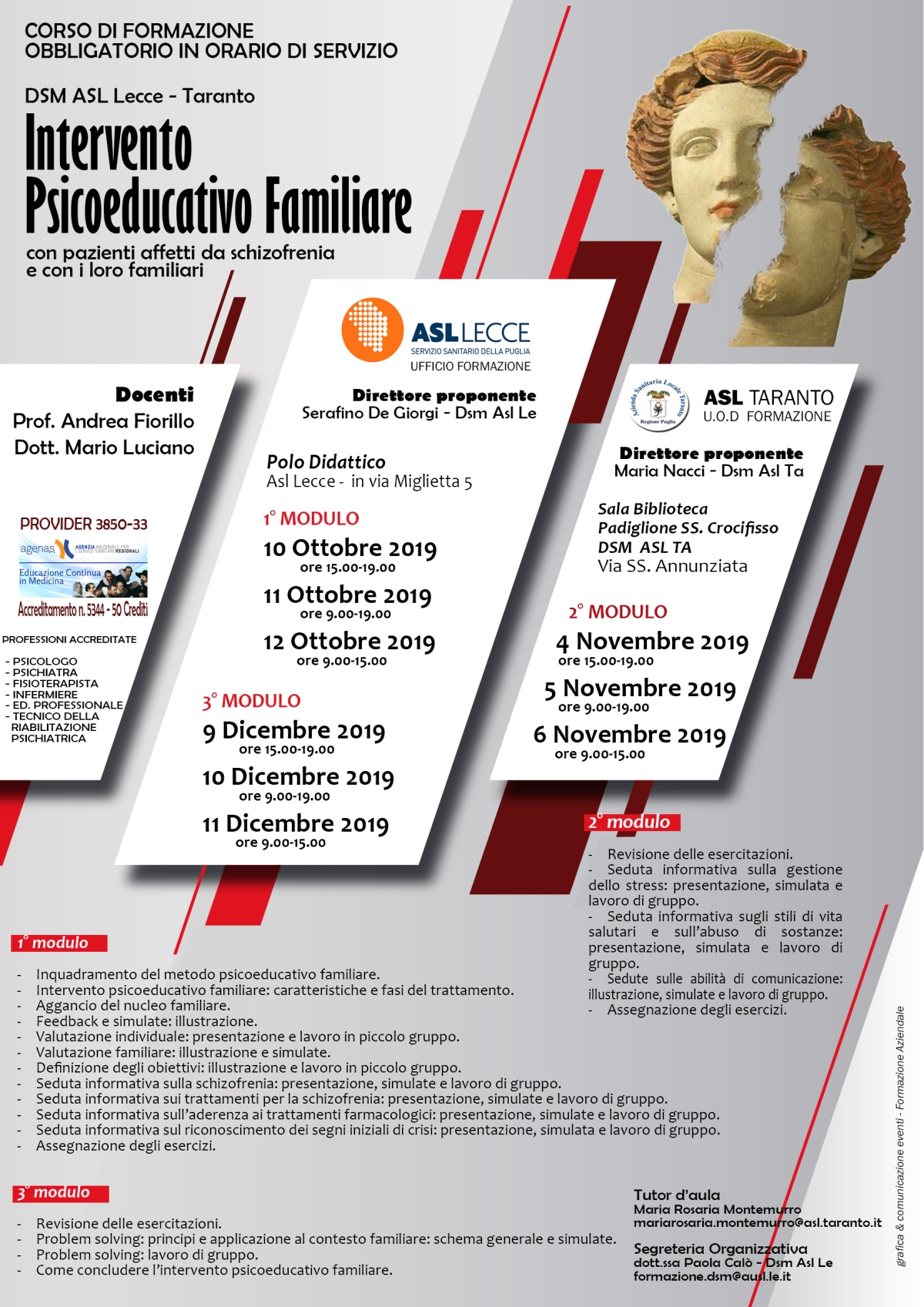 Ottobre - dicembre 2019: Intervento Psicoeducativo Familiare