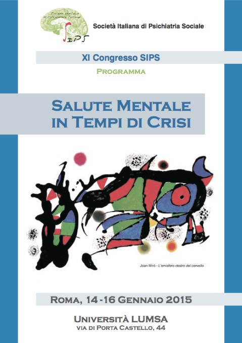 XI Congresso SIPS - Salute Mentale in tempi di crisi