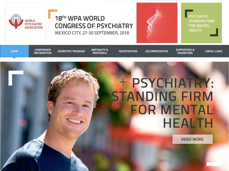 18th WPA World Congress of Psychiatry. Mexico City (Mexico), 27-30 Settembre 2018.